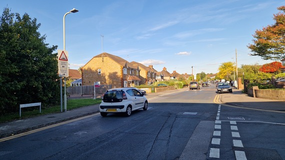 View of Culver Lane in Earley, looking east towards Woodley and Palmerstone Road