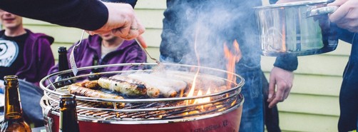 Friends over for a BBQ