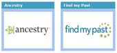 Ancestry and findmypast logos