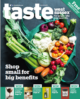 Front cover of Taste magazine