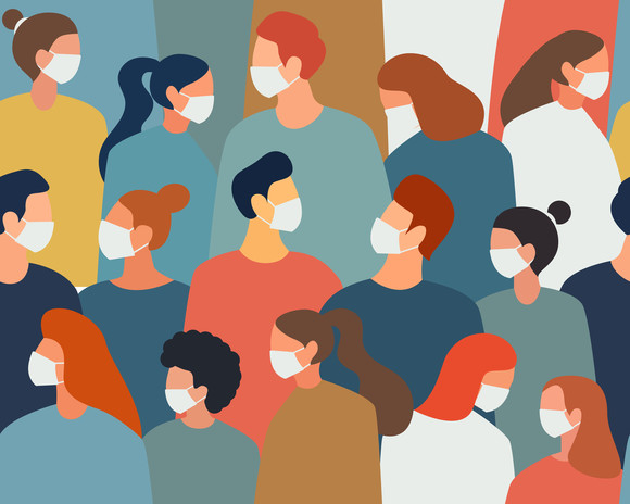 People with Masks on