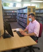 Using the library computers