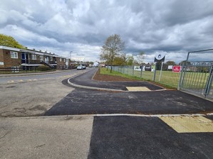 Path improvements outside Gossop Green school