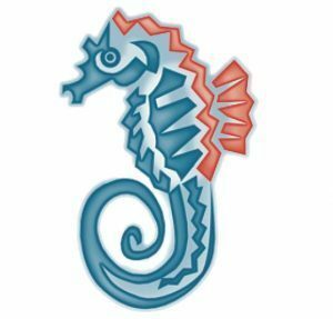Durrington Research School Logo - seahorse