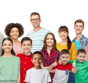 Picture of a diverse group of adults, young people and children