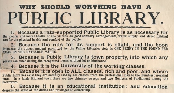 Worthing library poster