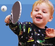 image of young boy playing table tennis, promoting holiday and food (HAF) programme