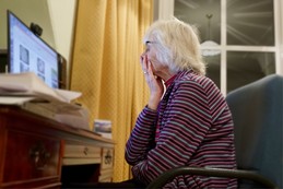 elderly woman online scam