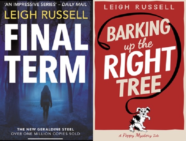 Images of 2 books by crime author Leigh Russell