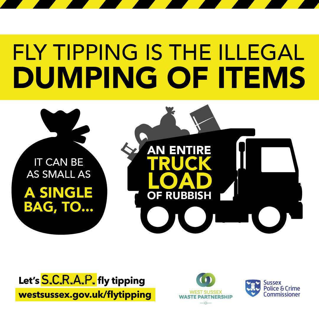 Fly tipping image of waste