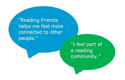 Two speech bubbles with quotes from customers