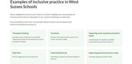 Inclusive practice examples