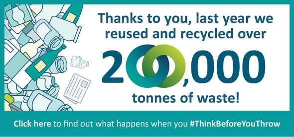 An image of rubbish being recycled