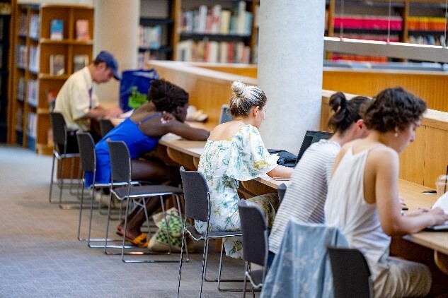 Study space in libraries