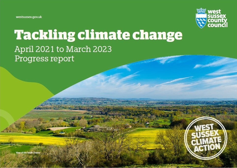 Tackling climate change 2021-2023 Progress report cover