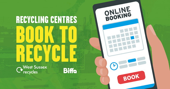 Book to Recycle - hand holding phone