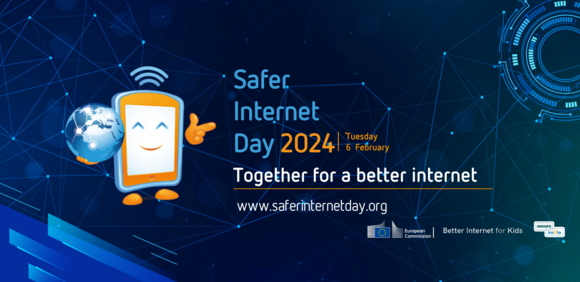 Safer Internet Day 2024. Tuesday 6 February. Together for a better internet. www.saferinternetday.org