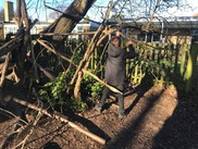 Child playing outside