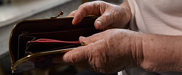 woman with purse