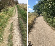 Lancing – bridleway 2065 – surface improvement works