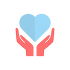 Heart in hands graphic