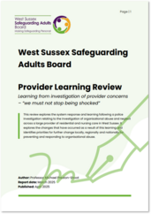 Provider Learning Review