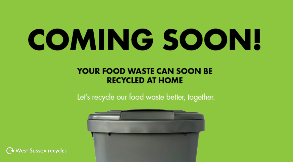 Food waste collections - coming soon with grey caddy bin