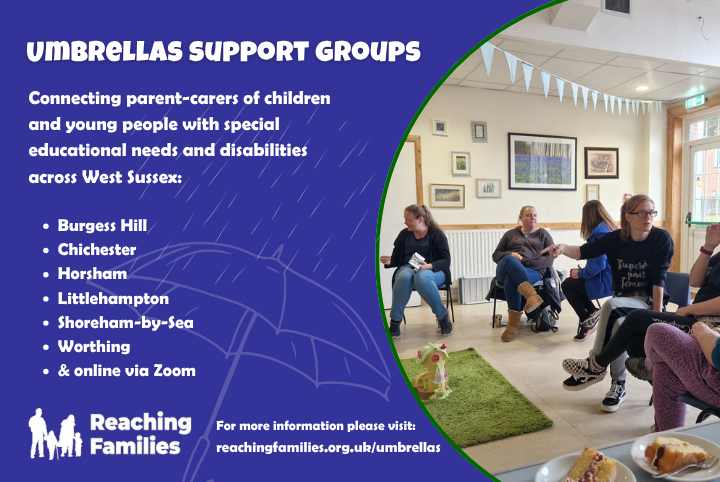 Reaching families Umbrellas