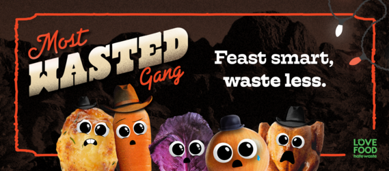 WRAP festive banner - most wasted