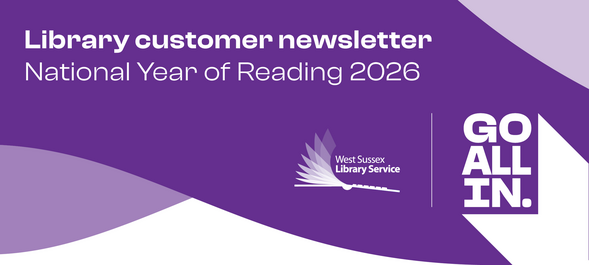 Purple Library Newsletter banner National Year of Reading 2026