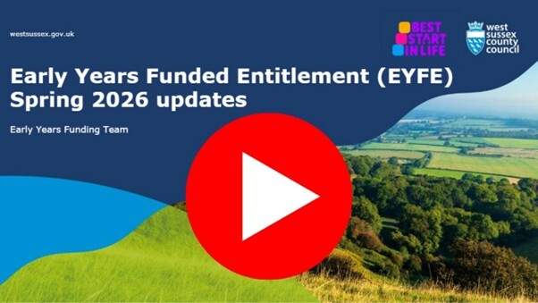 Screenshot of the Early Years Funded Entitlement (EYFE) Updates Video