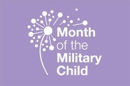 logo for month of the military child dandelion 