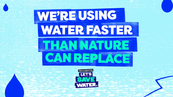 We're using water faster than nature can replace