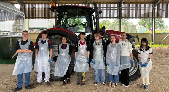 Year 10 students from Shoreham Academy photographed at Stonehouse Farm in Handcross, West Sussex.
