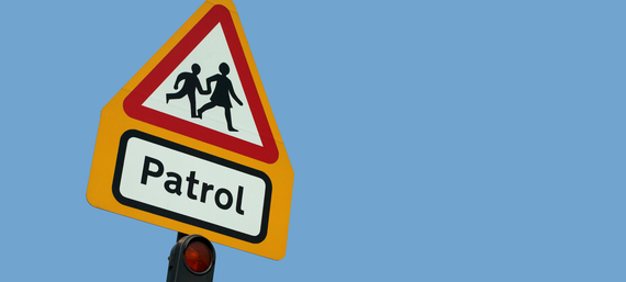 School crossing patrol sign