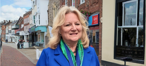 Cllr Yvonne Gravely in Chichester