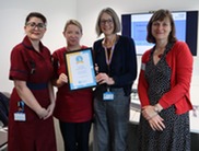 Preceptorship award Katy Kilpatrick Tracey Thynne Sue Wilkinson and Debbie Cubitt