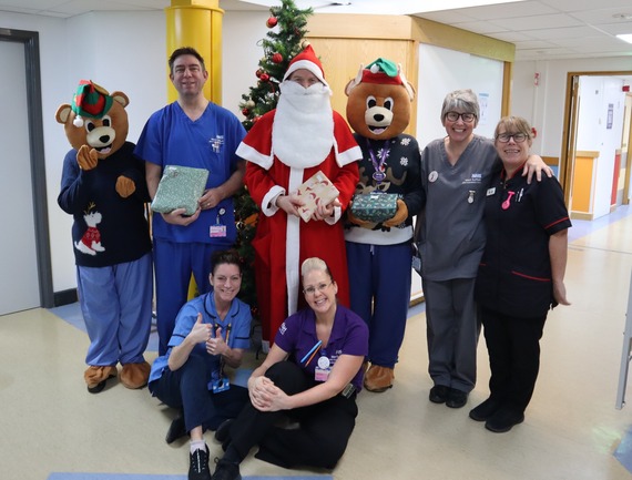 Ewen and staff on Rainbow ward