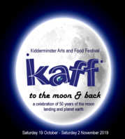 KAFF logo with moon