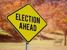 Elections ahead sign