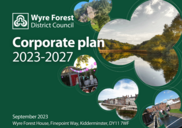 Cover page of the corporate plan with dates 2023-2027