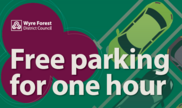 Free parking for one hour poster