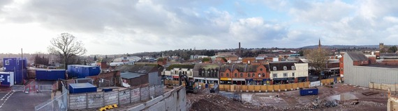 Demolition of buildings on Kidderminster high street