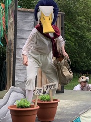 Picture of someone dressed as a duck