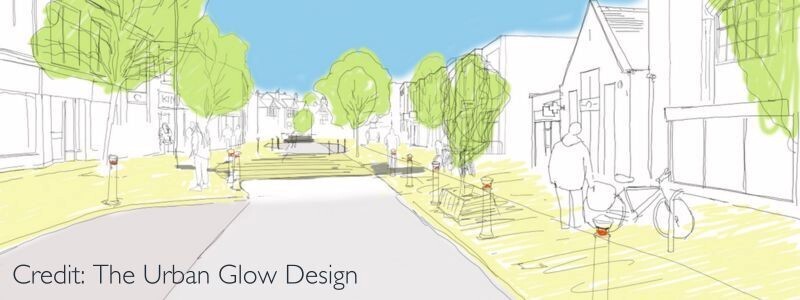 An artists impression of what Acomb Front Street could look like