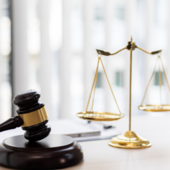 legal scales and gavel