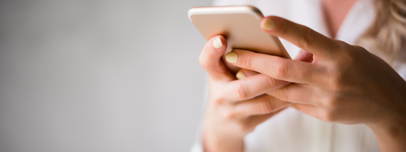 Woman with mobile phone