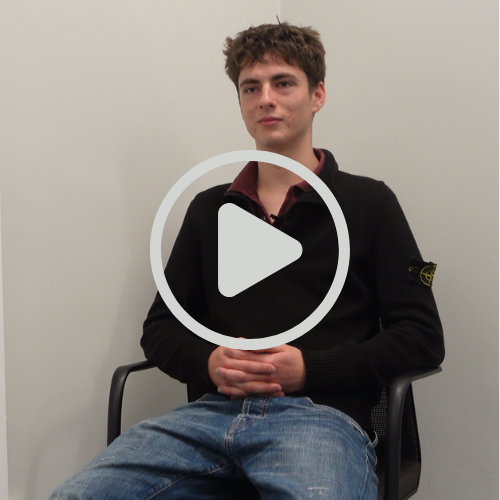 Young person in video