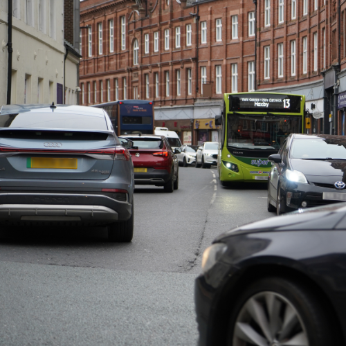 Rougier Street with cars and buses