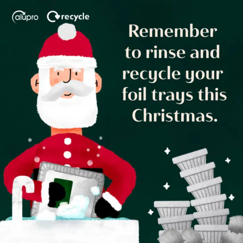 rinse and recycle your foil trays
